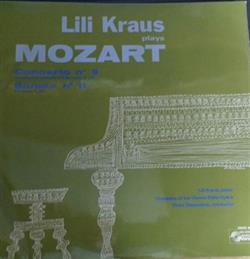 Download Mozart, Lili Kraus, Orchestra Of The Vienna State Opera Conducted By Victor Desarzens - Lili Kraus Plays Mozart Concerto No 9 Sonata No 11