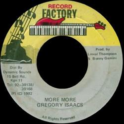 Download Gregory Isaacs - More More