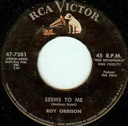 Download Roy Orbison - Seems To Me Sweet And Innocent