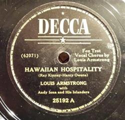 Download Louis Armstrong - Hawaiian Hospitality To You Sweetheart Aloha