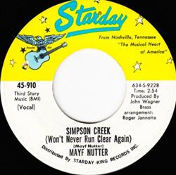 Download Mayf Nutter - Simpson Creek Wont Never Run Clear Again The Other Side