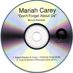 Download Mariah Carey - Dont Forget About Us Bonus Remixes