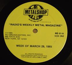 Download Various - Metalshop Radios Weekly Metal Magazine Week Of March 29 1985