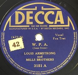 Download Louis Armstrong And Mills Brothers - WPA Marie