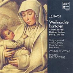 Download J S Bach Vasijlka Jezovšek, Sarah Connolly, Mark Padmore, Peter Kooy, Collegium Vocale, Philippe Herreweghe - Weihnachtskantaten Cantates De Noël Christmas Cantatas BWV 57 110 122