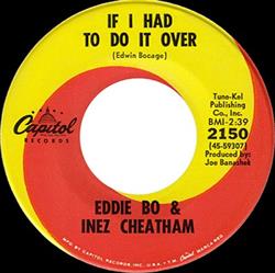 Download Eddie Bo And Inez Cheatham - If I Had To Do It Over Lover And A Friend