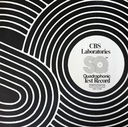 Download No Artist - CBS Laboratories Quadraphonic Test Record