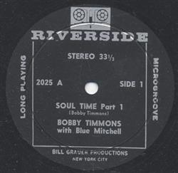 Download Bobby Timmons With Blue Mitchell - Soul Time